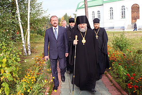 Храм святителя Алексия Московского Нягань зимой