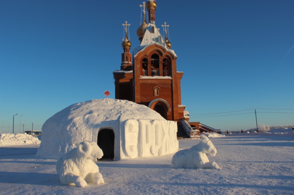 Часовня Новосибирск зимой