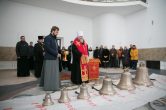 20 апреля. Освящение колоколов строящегося храма в честь мученицы Татианы г. Сургут.